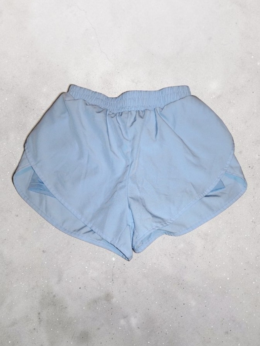 SHEIN baby blue double layer athletic gym shorts S